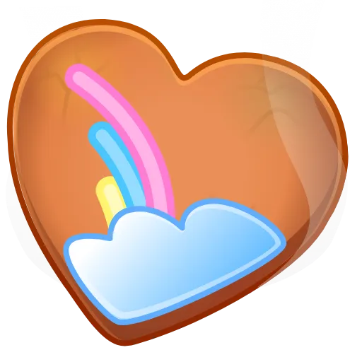 🍪 Эмодзи «Cookie Heart» для Telegram