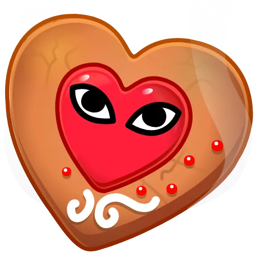 🍪 Эмодзи «Cookie Heart» для Telegram