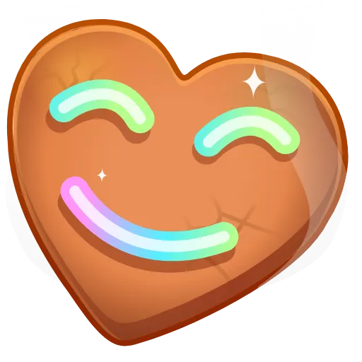 🍪 Эмодзи «Cookie Heart» для Telegram