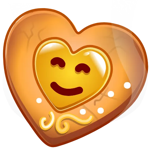 🍪 Эмодзи «Cookie Heart» для Telegram
