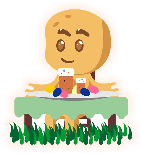 🍰 Стикер «Печенька Пикабу ч.1 Cookie stickers. pt.1» для Telegram