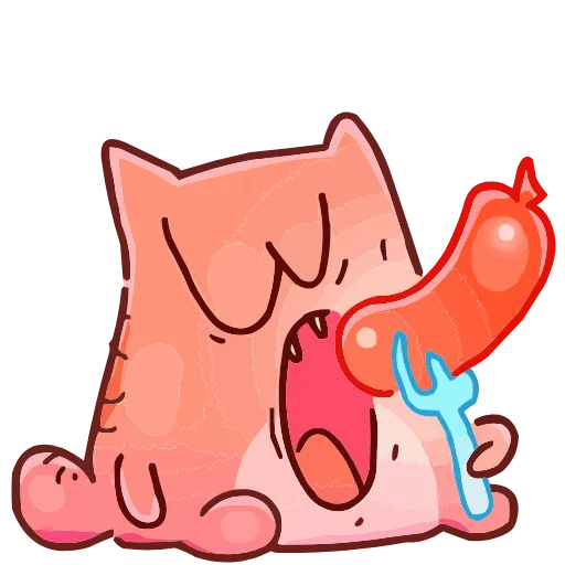 😋 Эмодзи «Набор эмоджи с котом Топчиком из ВК в качестве» для Telegram