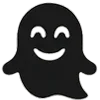 😂 Эмодзи «Сool ghost» для Telegram