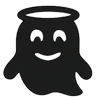 😇 Эмодзи «Сool ghost» для Telegram