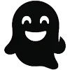 😁 Эмодзи «Сool ghost» для Telegram