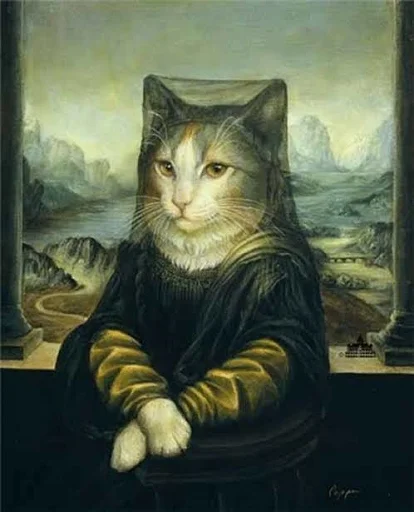 😳 Стикер «Monalisa» для Telegram