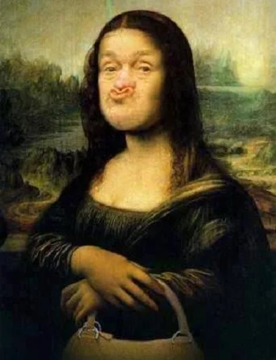 😘 Стикер «Monalisa» для Telegram