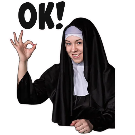 👌 Стикер «coolnuns» для Telegram