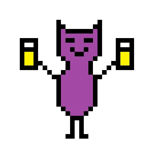Стикерпак Color pixel cats для Telegram — скачать