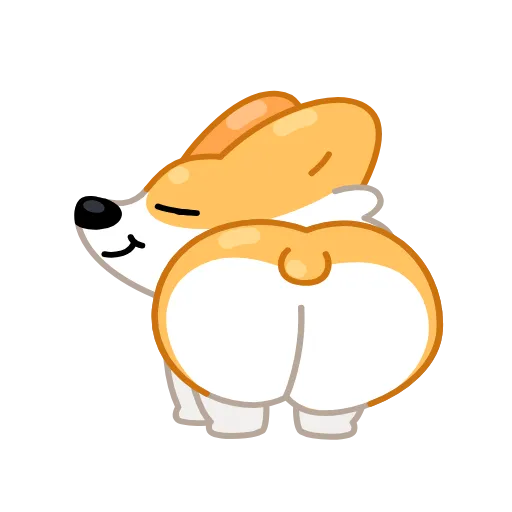 🍑 Эмодзи «Corgi» для Telegram