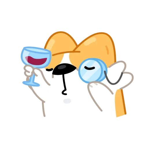 🍷 Эмодзи «Corgi» для Telegram