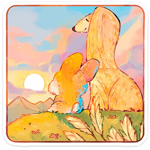 🌟 Стикер «Корки» для Telegram