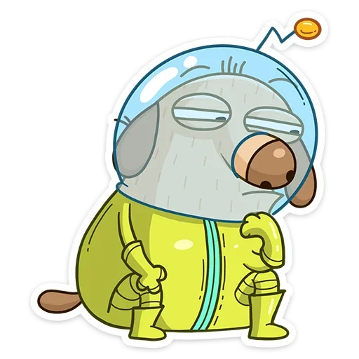 🤔 Стикер «КосмоДигги» для Telegram