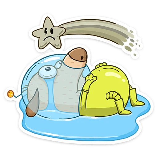 😭 Стикер «КосмоДигги» для Telegram