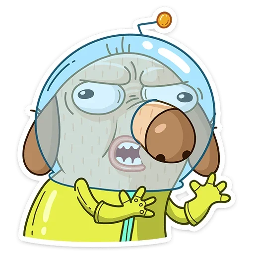 😠 Стикер «КосмоДигги» для Telegram