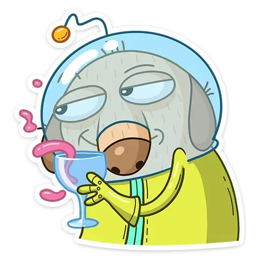 🍷 Стикер «КосмоДигги» для Telegram