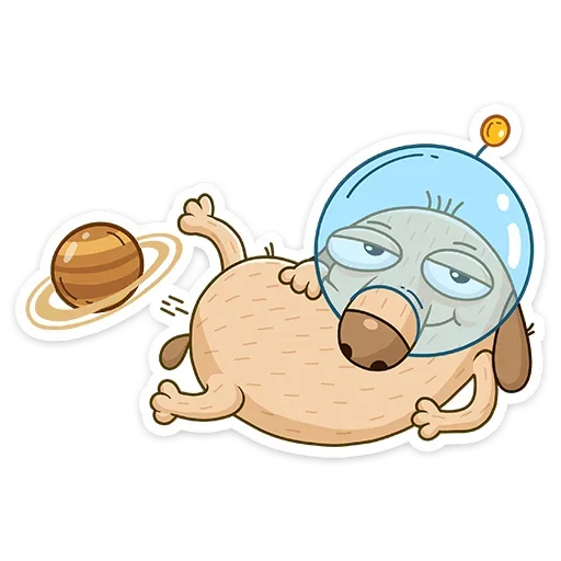 😝 Стикер «КосмоДигги» для Telegram