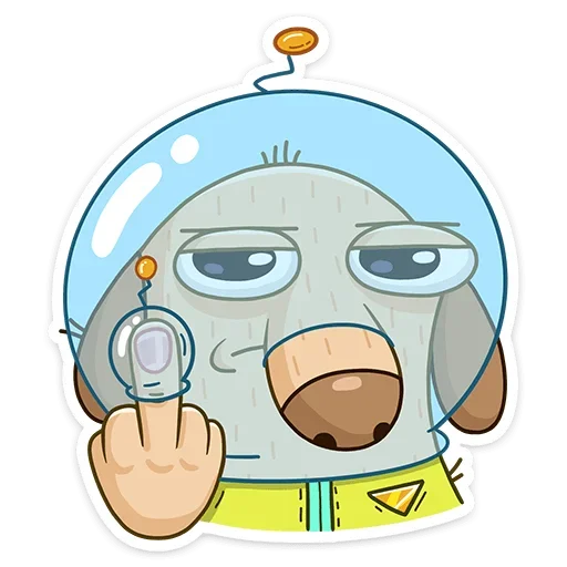 🖕 Стикер «КосмоДигги» для Telegram
