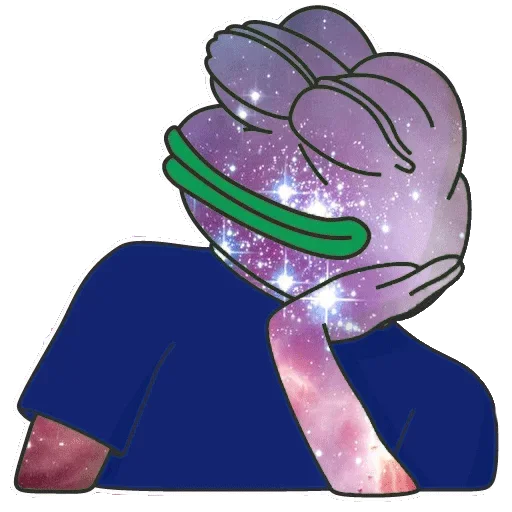🧐 Стикер «Cosmo Pepe» для Telegram