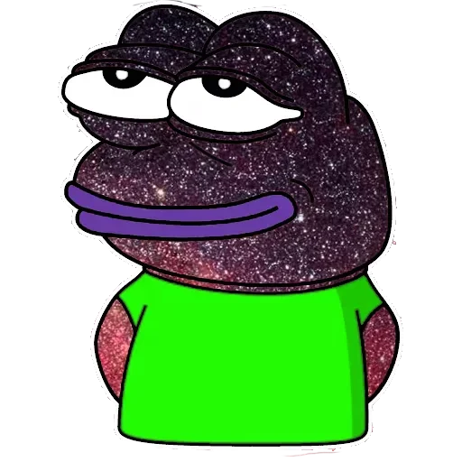 🤪 Стикер «Cosmo Pepe» для Telegram