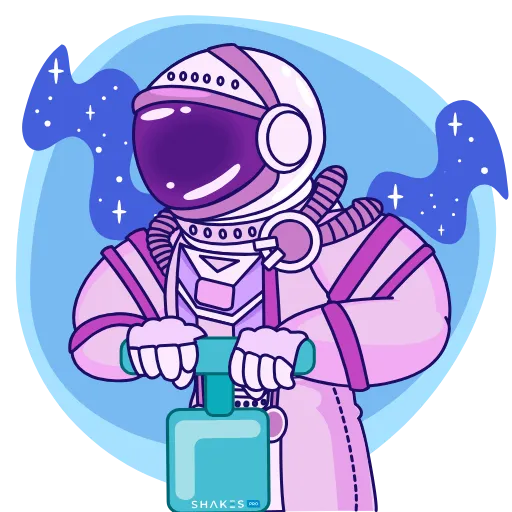 💪 Стикер «Cosmo SHAKES» для Telegram