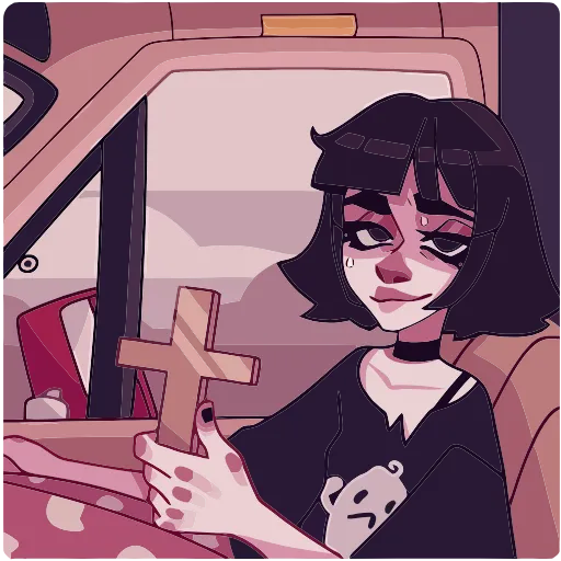 ✝ Эмодзи «Кортни» для Telegram