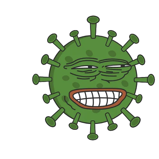 😁 Стикер «Coronavirus Animated» для Telegram