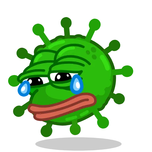 😭 Стикер «Coronavirus Animated» для Telegram