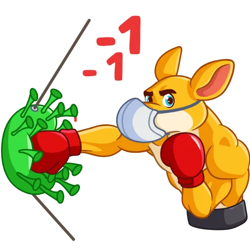 👊 Стикер «Coronavirus Animated» для Telegram