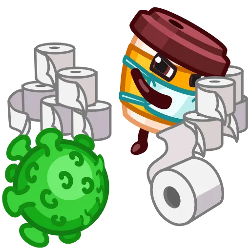 🧻 Стикер «Coronavirus Animated» для Telegram