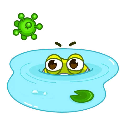 🐸 Стикер «Coronavirus Animated» для Telegram