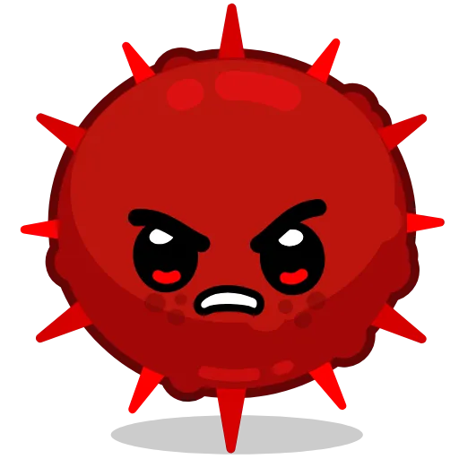 😡 Стикер «Coronavirus Animated» для Telegram