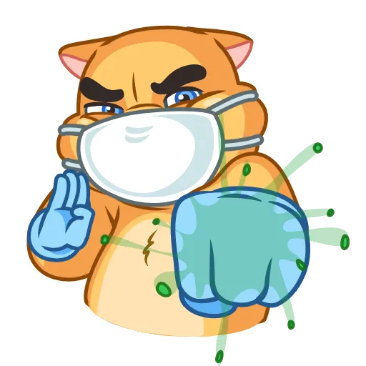 👊 Стикер «Coronavirus Animated» для Telegram