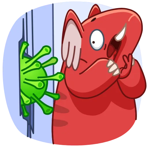 😳 Стикер «Coronavirus Animated» для Telegram