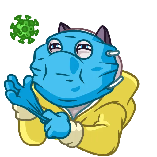 🤏 Стикер «Coronavirus Animated» для Telegram