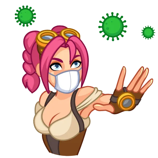 ✋ Стикер «Coronavirus Animated» для Telegram