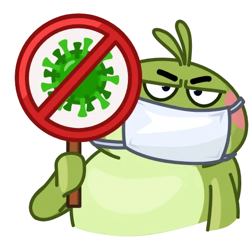 ⛔️ Стикер «Coronavirus Animated» для Telegram