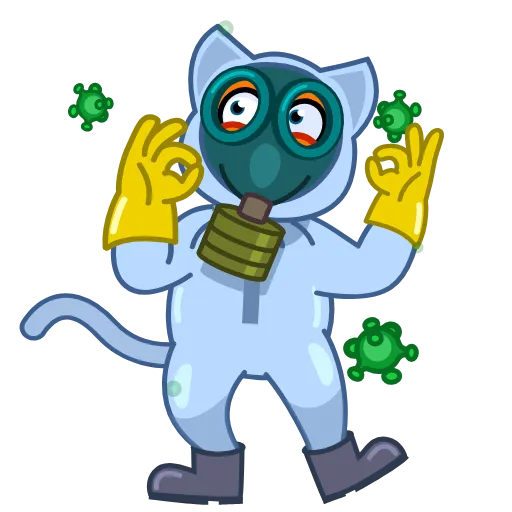 👌 Стикер «Coronavirus Animated» для Telegram