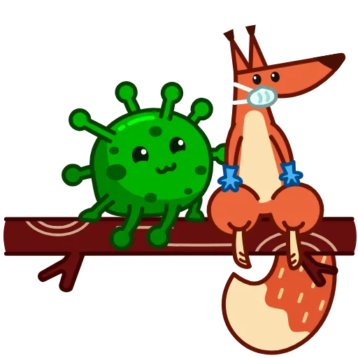 ✋ Стикер «Coronavirus Animated» для Telegram