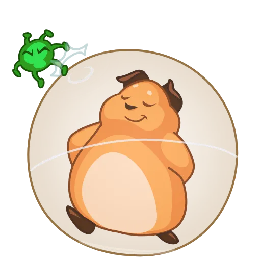 😌 Стикер «Coronavirus Animated» для Telegram