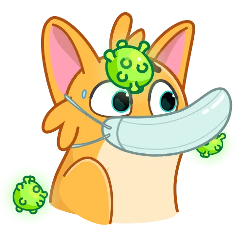 😷 Стикер «Coronavirus Animated» для Telegram