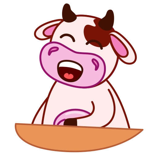🤣 Стикер «Коровка» для Telegram