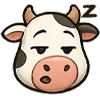 💤 Эмодзи «Коровка» для Telegram