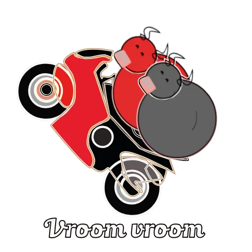 🛵 Стикер «Cows in Love» для Telegram