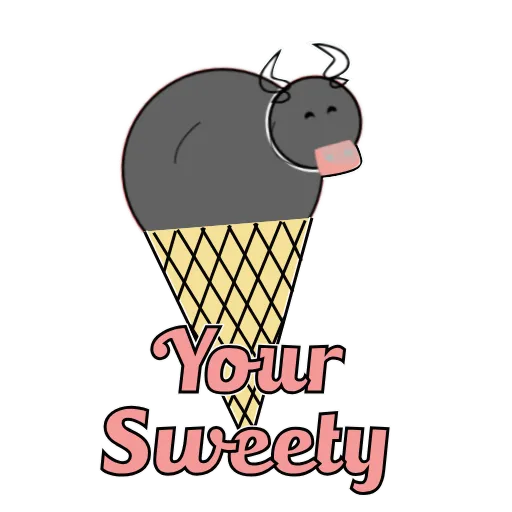 🍦 Стикер «Cows in Love» для Telegram