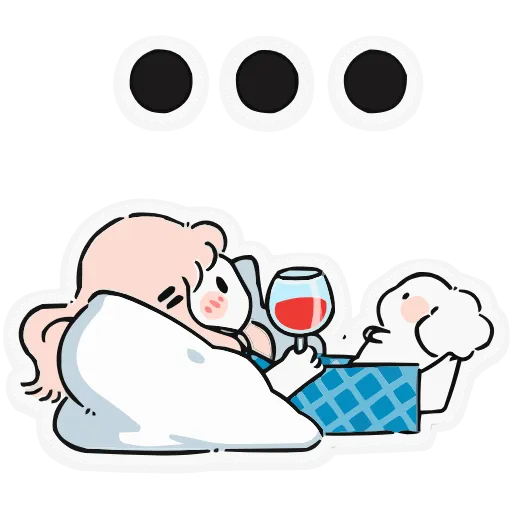 🍷 Эмодзи «Набор эмоджи «Комфортики» из ВК в качестве» для Telegram