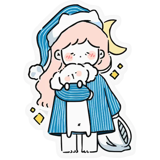 😴 Эмодзи «Набор эмоджи «Комфортики» из ВК в качестве» для Telegram