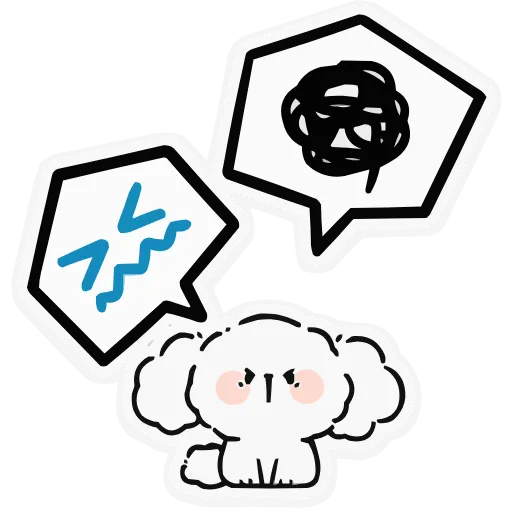 😖 Эмодзи «Набор эмоджи «Комфортики» из ВК в качестве» для Telegram