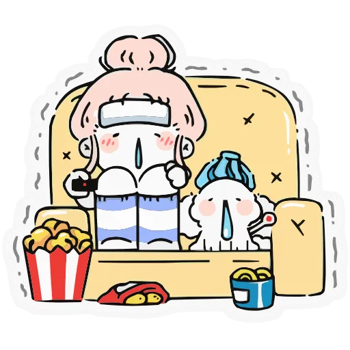 🤒 Эмодзи «Набор эмоджи «Комфортики» из ВК в качестве» для Telegram