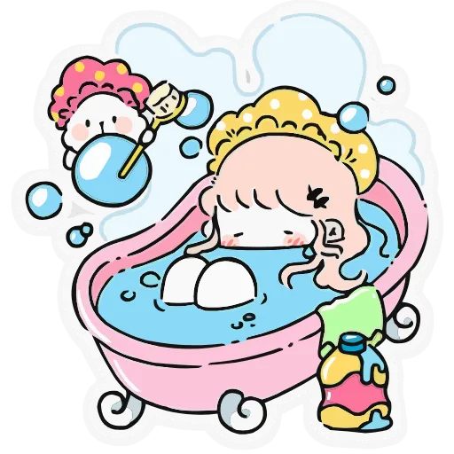 🛀 Эмодзи «Набор эмоджи «Комфортики» из ВК в качестве» для Telegram